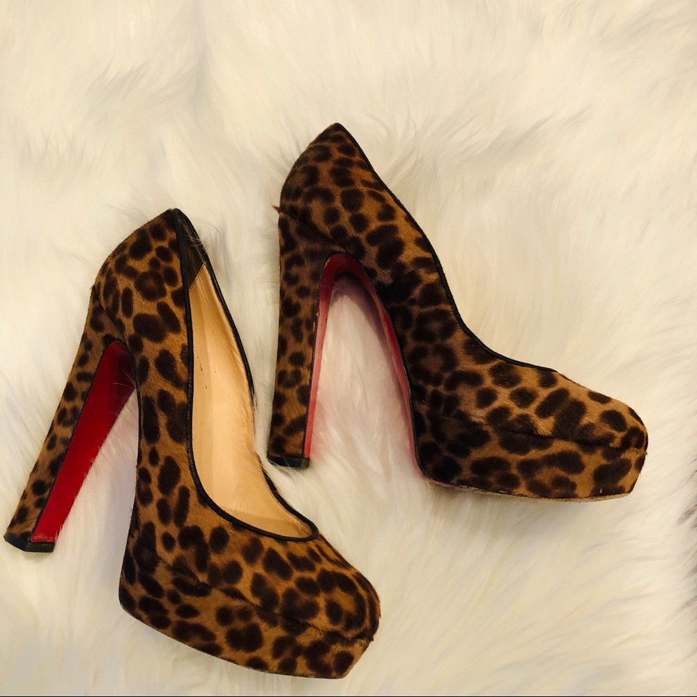 Christian Louboutin Bibi 140 Leopard Mini Chad 37